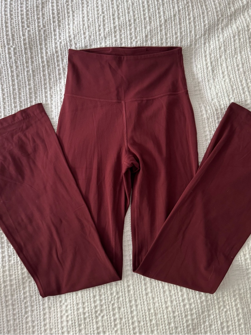 lululemon athletica Groove Pant Flare Super High Rise Size 4 Burgandy - Picture 3 of 8